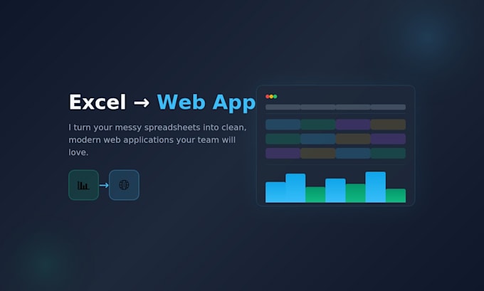 Convert your excel spreadsheet into a web application by Buildwithdarko ...