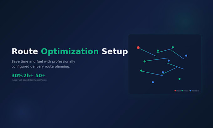 set up a route optimization system for your delivery business
