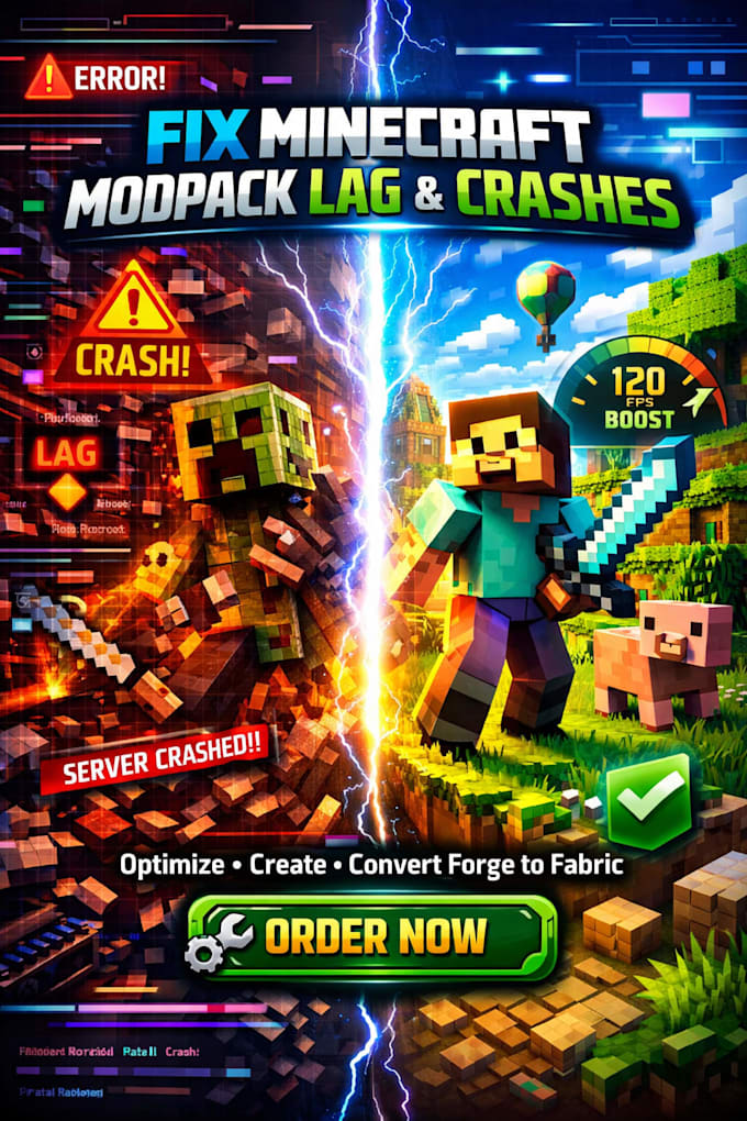 create fix crashes lags optimize mincraft modpack convert forge mod to fabric