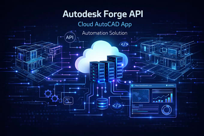 develop autodesk forge API, autocad web app and cloud automation solution