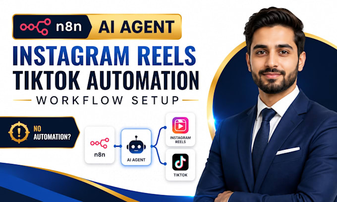 build n8n ai agent for instagram reels tiktok automation workflow setup