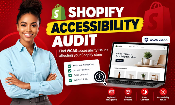 shopify accessibility audit, shopify wcag audit, shopify wcag 2 2 aa, website