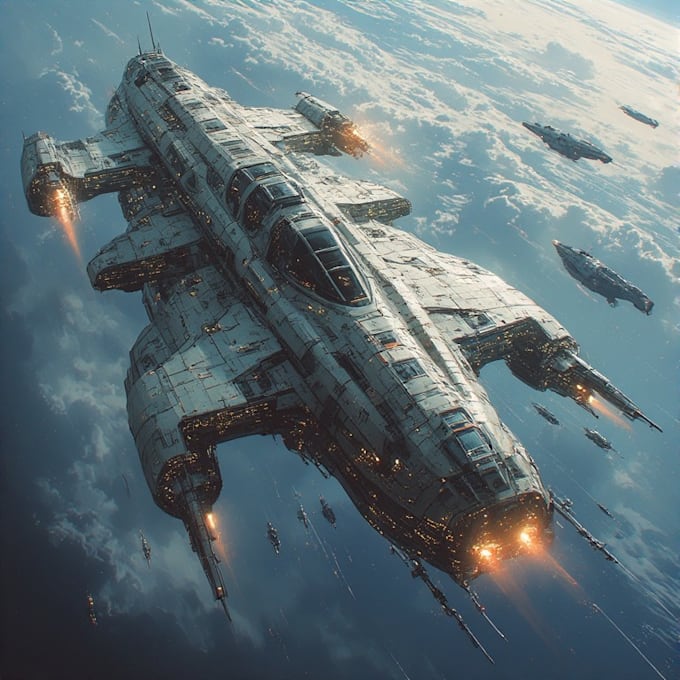 design spaceships and sci fi vehicles