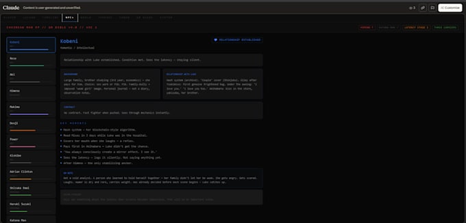 architect an advanced ai roleplay framework