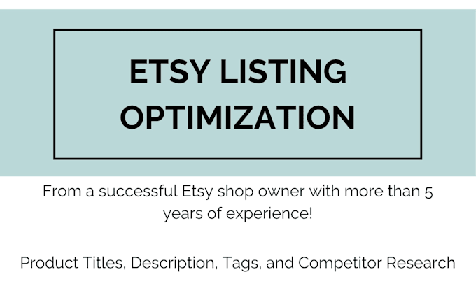 create etsy descriptions for your product listings