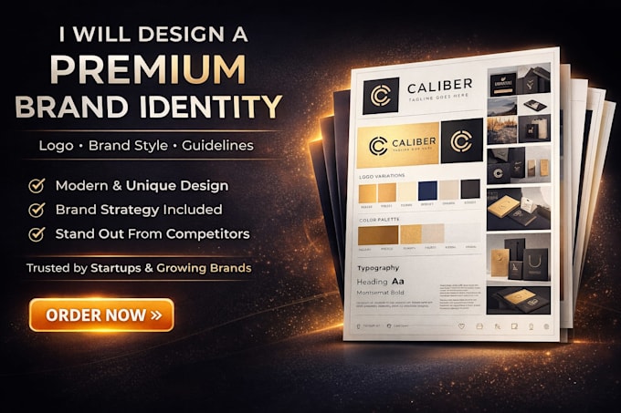 Design brand style guide, branding kit, brand book, brand logo ...