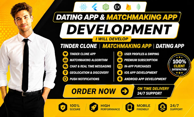 develop dating app tinder clone matchmaking app for ios and android dating app