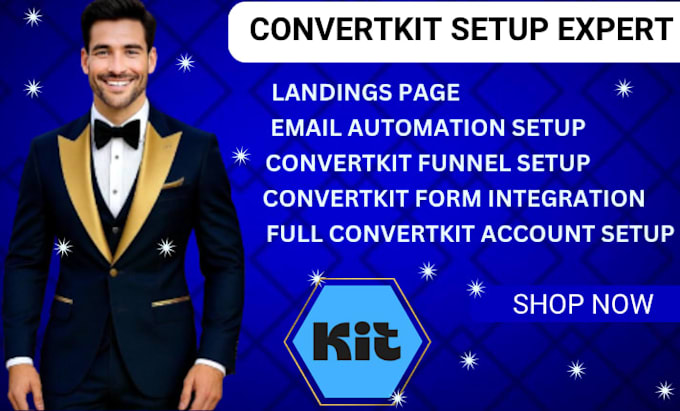 convertkit setup with automation, pages, sequences