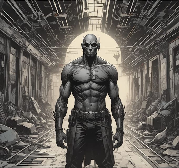 comic book illustration with comic book illustrator