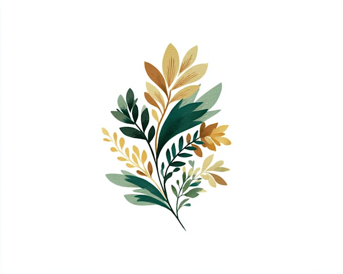 design modern botanical boho logo design with branding