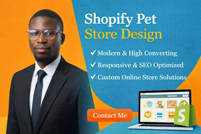 design a professional pet shopify store or pet care website