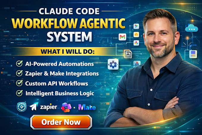 build claude code workflow agentic system zapier make integration automation