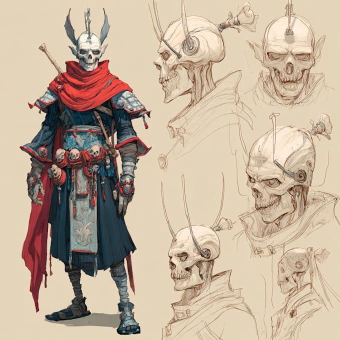 Create concept art, character design and illustration by Desamates | Fiverr