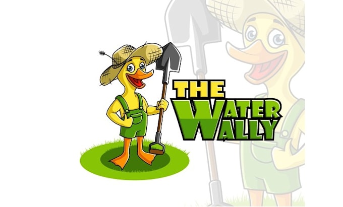 design mascot awesome water wally logo