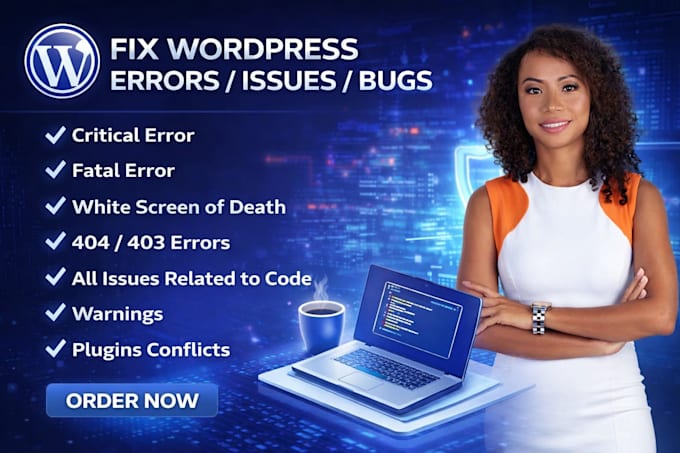 fix wordpress errors, bugs and critical issues fast