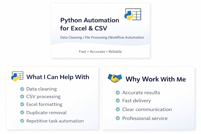 automate excel CSV and data workflows with python
