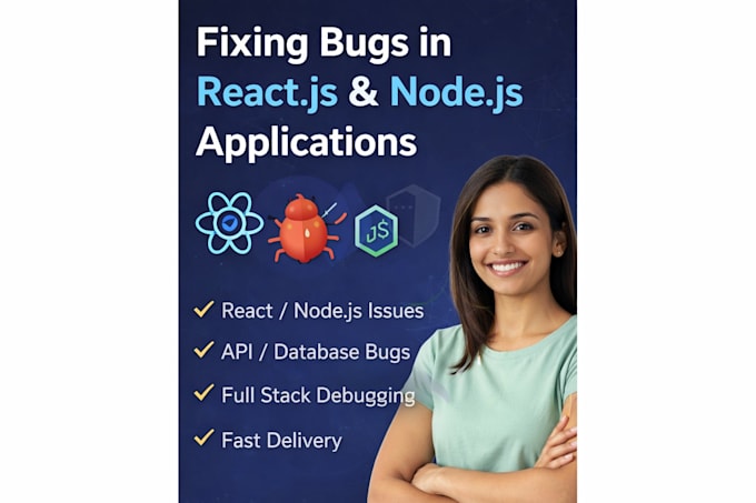 fix bugs in react, node, mongodb or full stack web apps