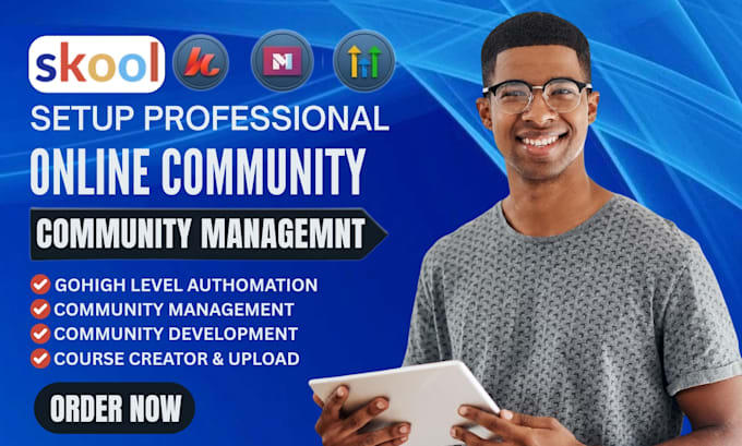 setup skool kajabi online course website circle so ghl online course community
