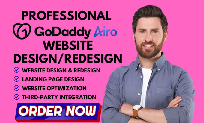 design or redesign godaddy website godaddy airo website ionos wix studio web com