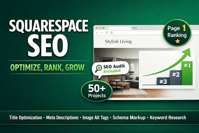 optimize your squarespace website SEO and improve google ranking squarespace