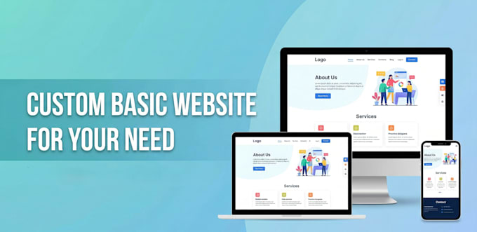 create a custom responsive basic website for your need