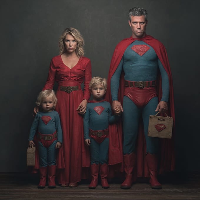 draw amazing couple superhero character