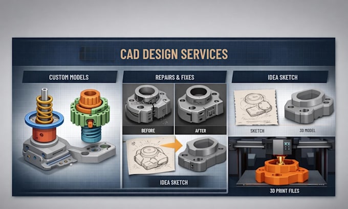 Design 3d cad product modeling design mechanical part in fusion 360 ...