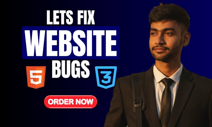 fix your website bugs and responsive design issues