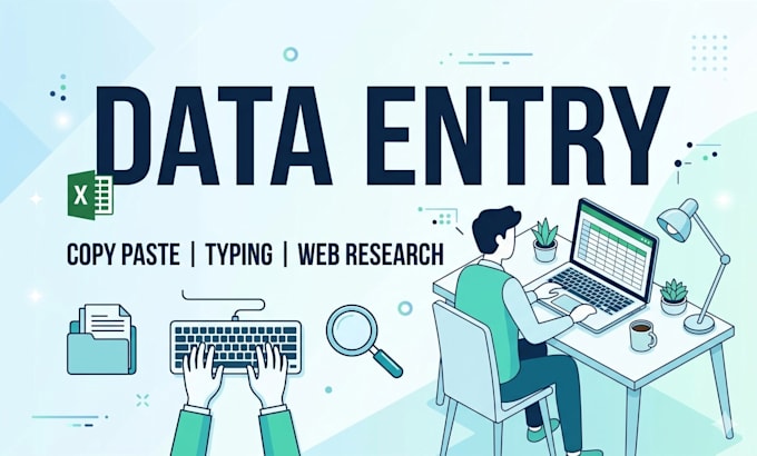 do fast and accurate data entry copy paste and typing work