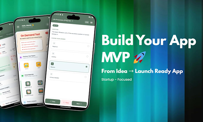build your ios app mvp, backend and launch support