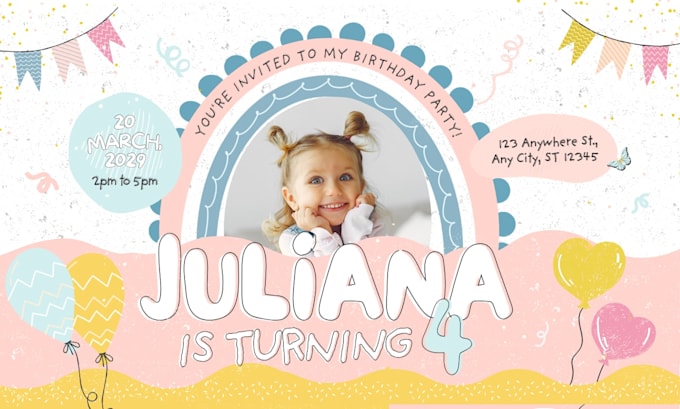 create birthday invite video