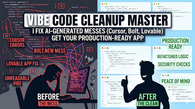 clean up refactor, and fix your vibe coded projects