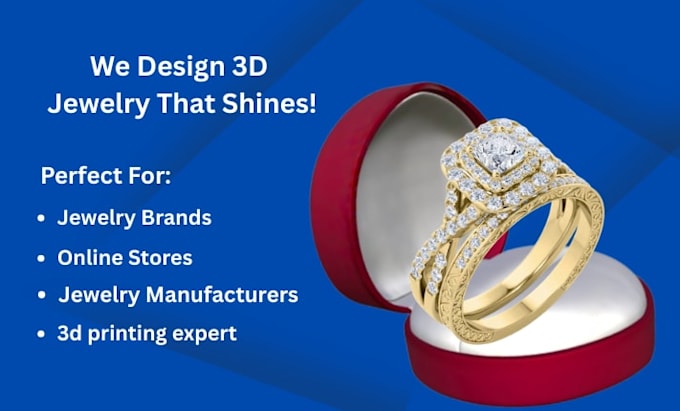 design luxury 3d jewelry models for manufacturing