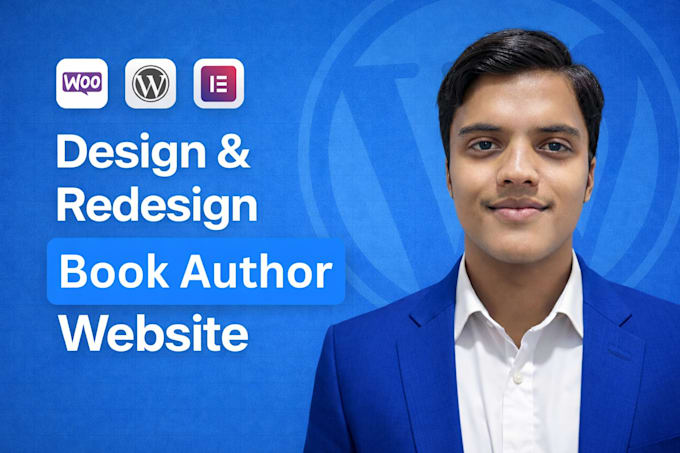 build modern book author website or ebook author website