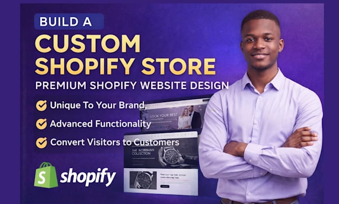Shopify Custom Website Design Build a custom store with converting shopify website design by ...