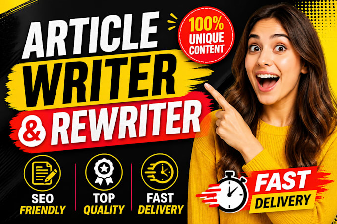 write high quality articles and rewrite content