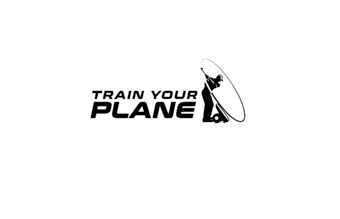 design golf training aid brand logo