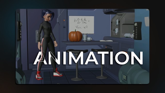 create any 3d character animation in maya or blender