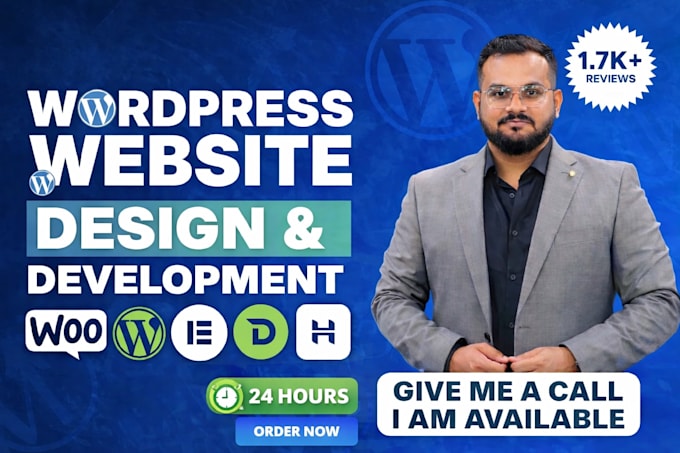 create website, wordpress website design, website development and elementor