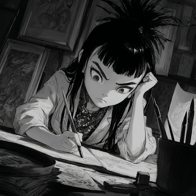 draw great manga pages for you