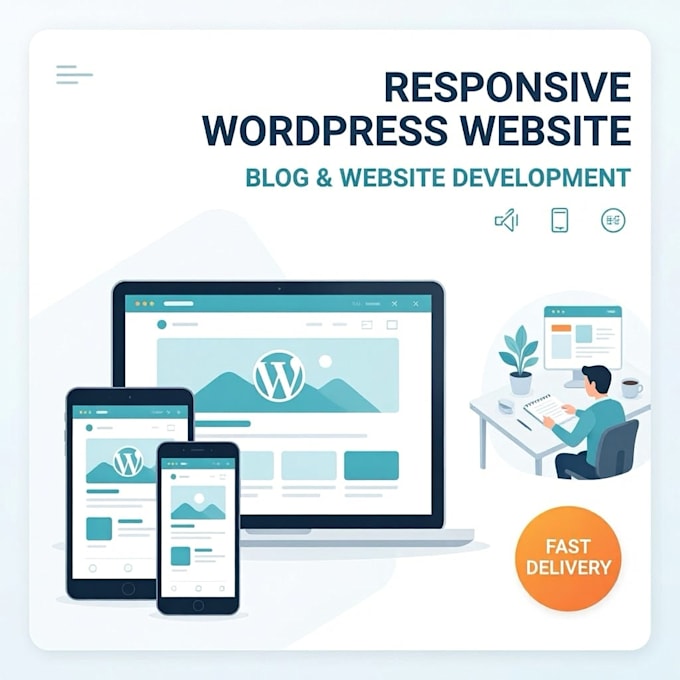 create responsive wordpress website, blog or website development