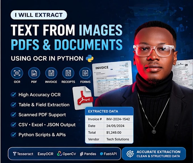 extract text from images and documents using ocr in python
