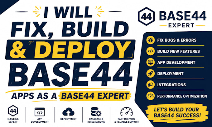base44 app deployment base44 expert   base44 app web app base44 bug fixing