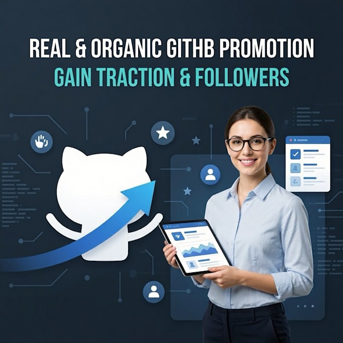 do real and organic github promotion to gain traction and followers
