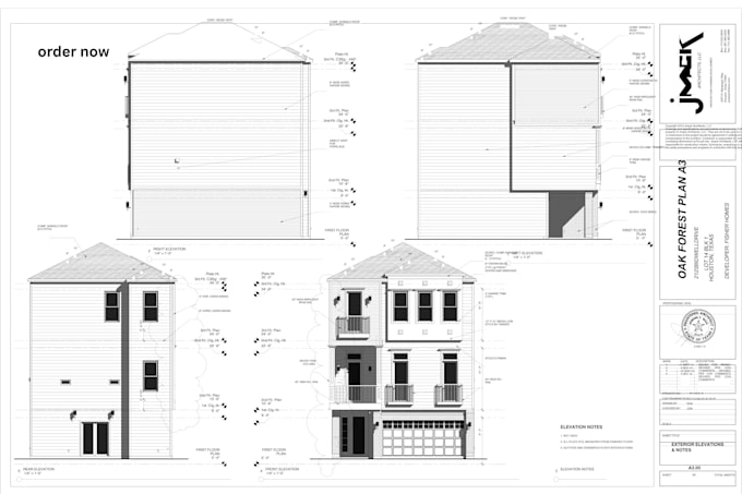 Draft floor plan elevation mep site plan adu for city permit by ...