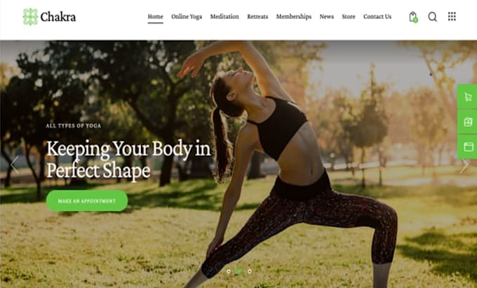 design squarespace retreat website wellness event website meditation website