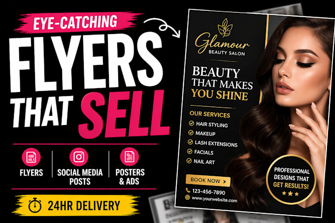 design eye catching business flyers and facebook ads