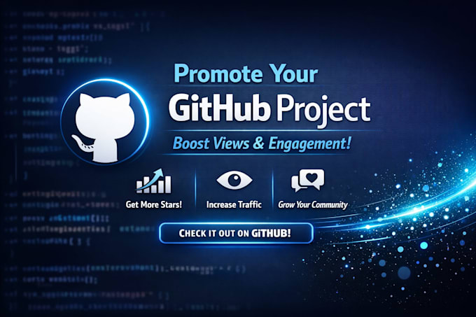 promote your github project to increase views and engagement