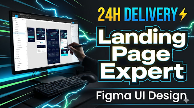 Design a high converting landing page ui in figma by Dw_aayushi | Fiverr