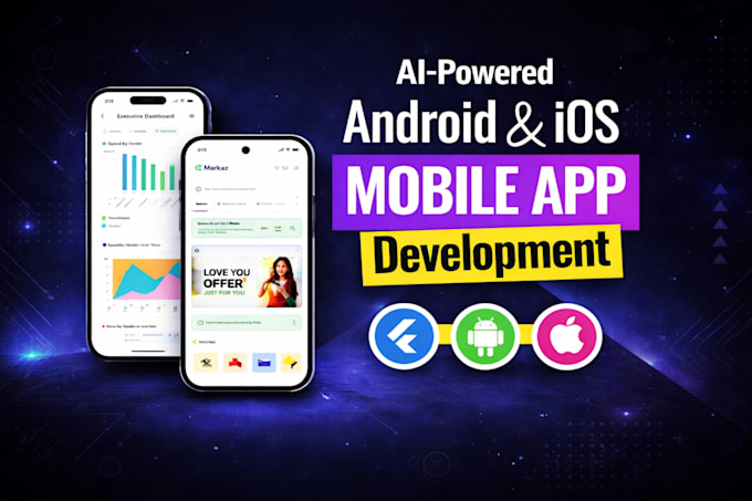 develop ai powered android and ios mobile app using flutter
